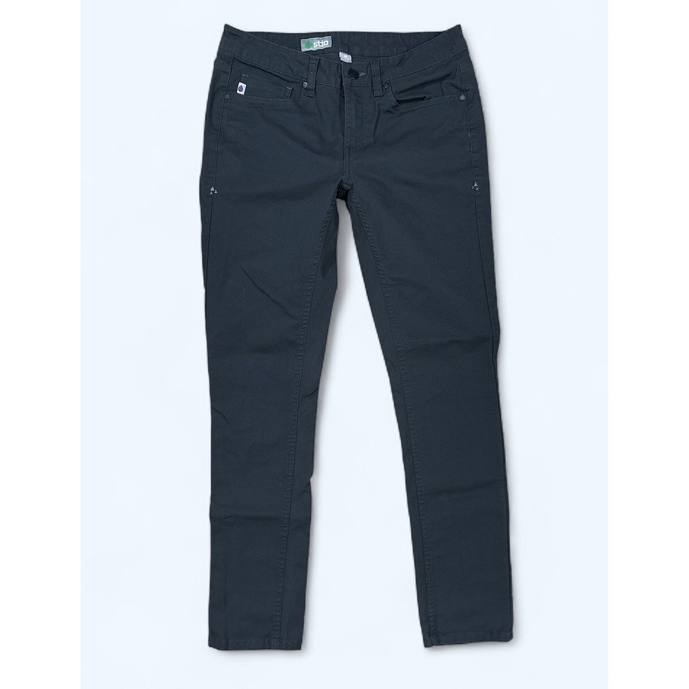Stio Utility Pants Womens 6 Gray Stretch Organic Cotton Outdoor Casual